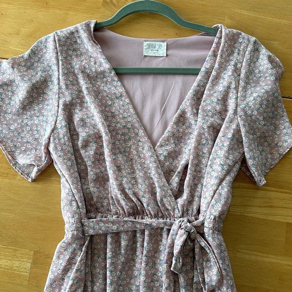 Purple Floral Sundress - Picture 2 of 3